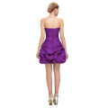 Grace Karin trägerlosen lila Heimkehr Kleider für Party Backless Taft Vestidos Largos Short Heimkehr Kleider CL4098-3 #